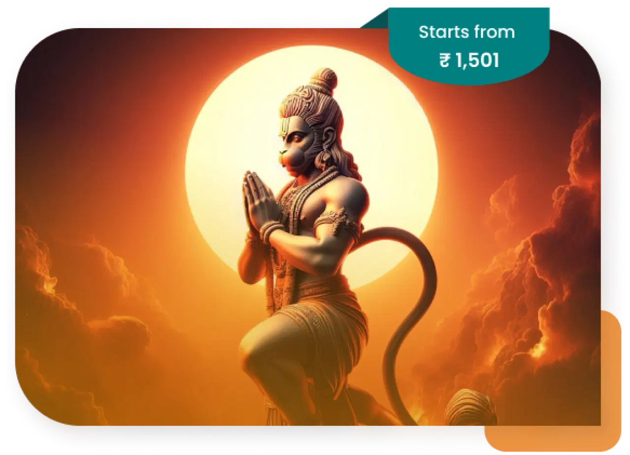  - Book Hanuman Pooja today to remove obstacles & gain divine protection! consultation service at WellneXveda