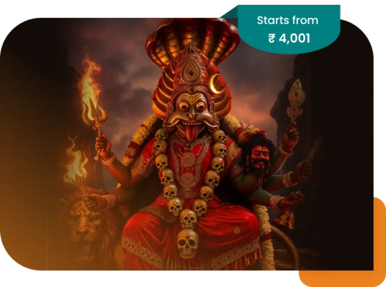  - Book Pratyangira Devi Pooja today to destroy evil forces, remove black magic, and invoke divine protection! consultation service at WellneXveda