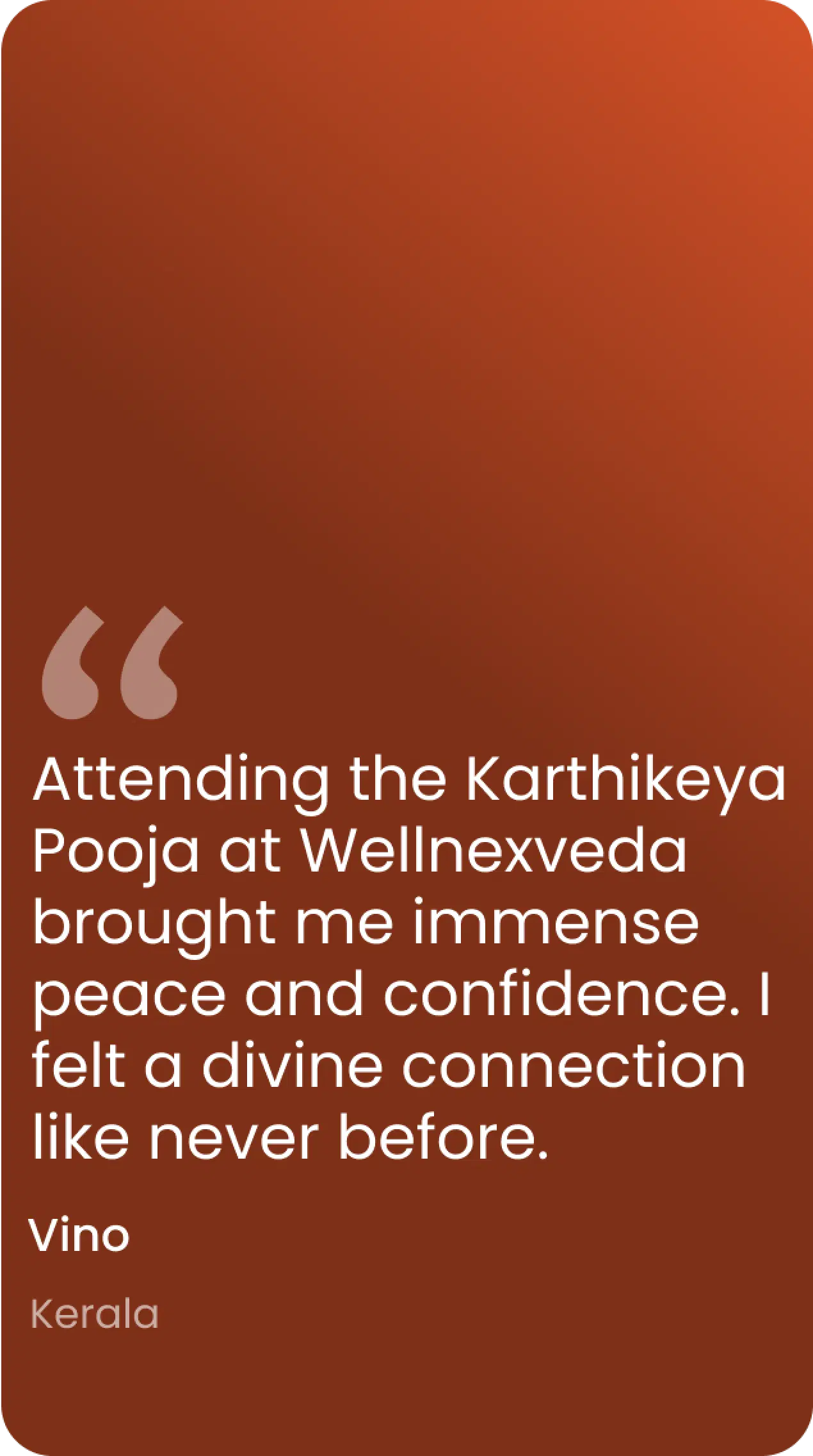 WellneXveda testimonial illustration for desktop view