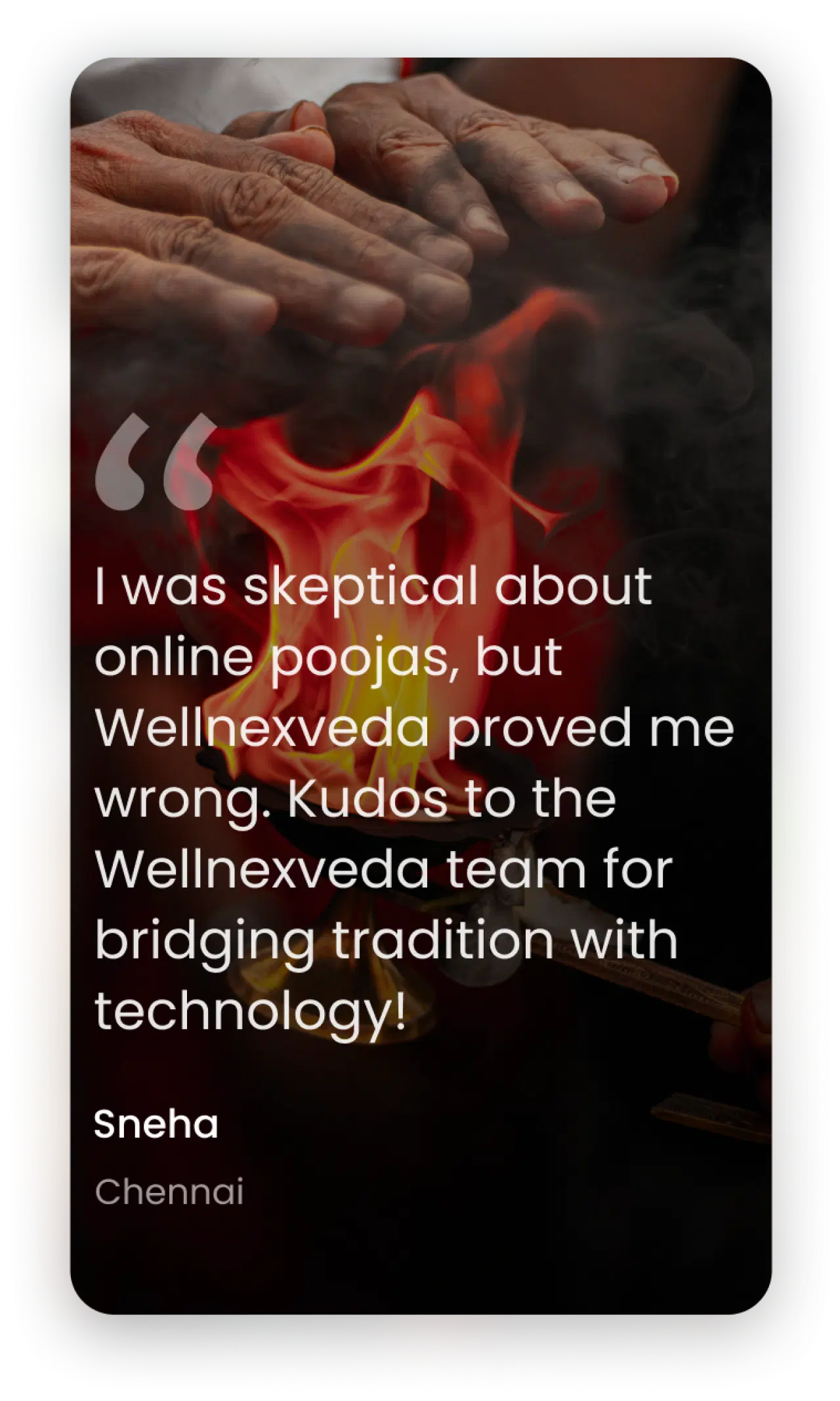 WellneXveda testimonial illustration for desktop view